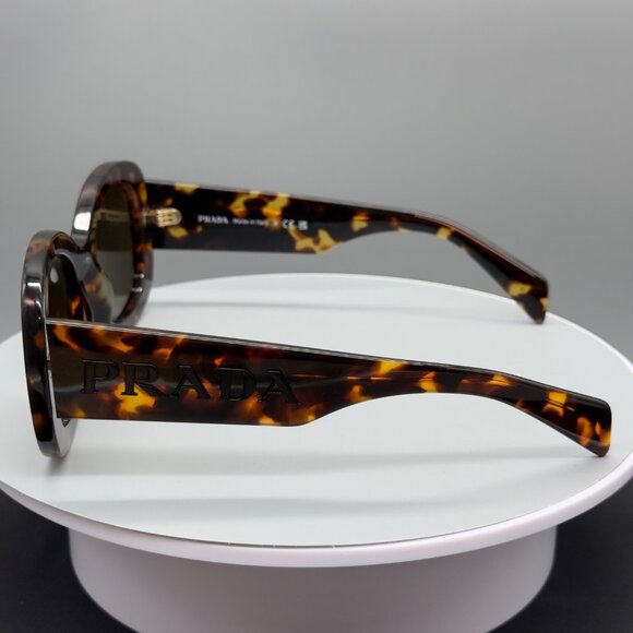 Prada Sunglasses SPR A13 VAU-01T Honey Brown Tortoise 54 23 145 Case Cloth - Picture 5 of 13